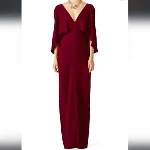 Halston Heritage Dahlia Red Maxi Dress